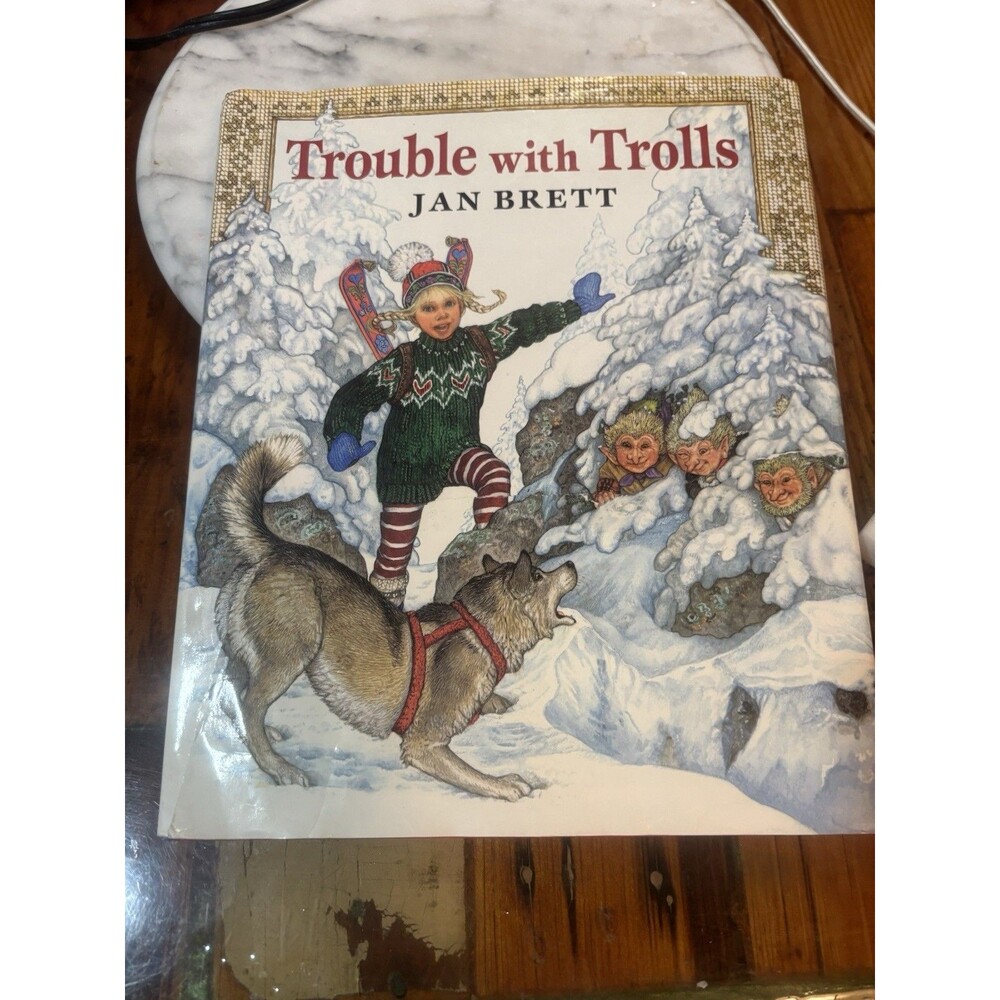 Trouble with Trolls by Jan Brett Illustrated Hardcover Juvenile Fiction 1992